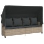 Set de sofás jardín y cojines 5 pzas ratán sintético gris claro by vidaXL, Garden sets - Ref: Foro24-3261568, Price: 387,44 €...