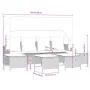Set de sofás jardín y cojines 5 pzas ratán sintético gris claro by vidaXL, Garden sets - Ref: Foro24-3261568, Price: 381,23 €...