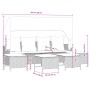 Set de sofás jardín y cojines 5 pzas ratán sintético gris claro by vidaXL, Garden sets - Ref: Foro24-3261568, Price: 387,44 €...