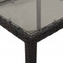 Garten-Essgruppe 7-teilig mit schwarzen Polstern aus synthetischem Rattan. von vidaXL, Gartensets - Ref: Foro24-3276696, Prei...