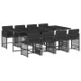 9-piece garden dining set and black synthetic rattan cushions by vidaXL, Garden sets - Ref: Foro24-3211639, Price: 607,36 €, ...