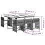 7-piece garden dining set and black synthetic rattan cushions by vidaXL, Garden sets - Ref: Foro24-3211626, Price: 468,03 €, ...