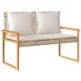 Gartenmöbel-Set mit beigem Kissenmix, 4-teilig, PE-Rattan von vidaXL, Gartensets - Ref: Foro24-365859, Preis: 242,76 €, Rabat...