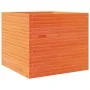 Solid wax brown pine wood planter 80x80x68.5 cm by vidaXL, Pots and planters - Ref: Foro24-3282481, Price: 262,67 €, Discount: %