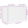 Solid pine wood planter 110x60x68.5 cm by vidaXL, Pots and planters - Ref: Foro24-3282504, Price: 237,00 €, Discount: %
