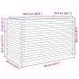Solid pine wood planter 110x60x68.5 cm by vidaXL, Pots and planters - Ref: Foro24-3282504, Price: 234,01 €, Discount: %