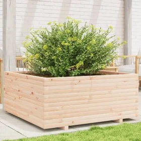 Solid pine wood planter 110x110x49.5 cm by vidaXL, Pots and planters - Ref: Foro24-3282544, Price: 245,06 €, Discount: %
