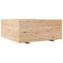 Jardinera madera maciza de pino 110x110x49,5 cm de vidaXL, Maceteros y jardineras - Ref: Foro24-3282544, Precio: 245,04 €, De...