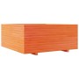 Solid wax brown pine wood planter 110x110x49.5 cm by vidaXL, Pots and planters - Ref: Foro24-3282546, Price: 297,45 €, Discou...