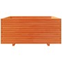 Solid wax brown pine wood planter 110x110x49.5 cm by vidaXL, Pots and planters - Ref: Foro24-3282546, Price: 297,45 €, Discou...