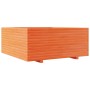 Solid wax brown pine wood planter 110x110x49.5 cm by vidaXL, Pots and planters - Ref: Foro24-3282546, Price: 297,45 €, Discou...