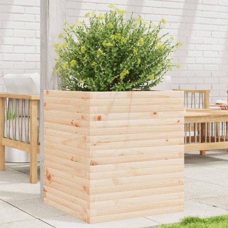 Jardinera de madera maciza de pino 60x60x68,5 cm de vidaXL, Maceteros y jardineras - Ref: Foro24-3282469, Precio: 169,78 €, D...