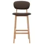 Kitchen stools 2 units brown fabric by vidaXL, Kitchen stools - Ref: Foro24-289370, Price: 155,88 €, Discount: %
