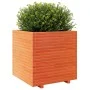 Solid wax brown pine wood planter 70x70x72.5 cm by vidaXL, Pots and planters - Ref: Foro24-3282586, Price: 256,60 €, Discount: %