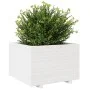 Solid white pine wood planter 70x70x49.5 cm by vidaXL, Pots and planters - Ref: Foro24-3282525, Price: 182,46 €, Discount: %