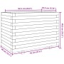 Solid Douglas fir wood planter 70x40x49.5 cm by vidaXL, Pots and planters - Ref: Foro24-3282552, Price: 130,29 €, Discount: %