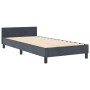 Estructura de cama Gris oscuro 90 x 200 cm Terciopelo