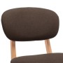 Küchenhocker 2 Einheiten aus braunem Stoff von vidaXL, Küchenhocker - Ref: Foro24-289370, Preis: 155,88 €, Rabatt: %