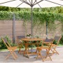 Garten-Essgruppe 5-teilig aus massivem anthrazitfarbenem Holzstoff von vidaXL, Gartensets - Ref: Foro24-3281773, Preis: 255,0...