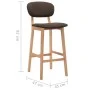 Küchenhocker 2 Einheiten aus braunem Stoff von vidaXL, Küchenhocker - Ref: Foro24-289370, Preis: 155,88 €, Rabatt: %