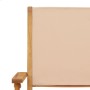 Garden dining set 5 pieces beige solid wood fabric by vidaXL, Garden sets - Ref: Foro24-3281823, Price: 378,85 €, Discount: %