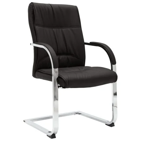 Silla de oficina voladiza de cuero sintético negra de vidaXL, Sillas de oficina - Ref: Foro24-289341, Precio: 134,21 €, Descu...