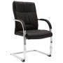 Schwarzer Freischwinger-Bürostuhl aus Kunstleder von vidaXL, Bürostühle - Ref: Foro24-289341, Preis: 136,81 €, Rabatt: %