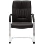 Black synthetic leather cantilever office chair by vidaXL, Office chairs - Ref: Foro24-289341, Price: 136,81 €, Discount: %