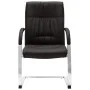 Silla de oficina voladiza de cuero sintético negra de vidaXL, Sillas de oficina - Ref: Foro24-289341, Precio: 134,21 €, Descu...