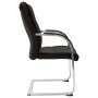 Schwarzer Freischwinger-Bürostuhl aus Kunstleder von vidaXL, Bürostühle - Ref: Foro24-289341, Preis: 136,81 €, Rabatt: %