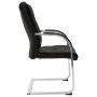 Silla de oficina voladiza de cuero sintético negra de vidaXL, Sillas de oficina - Ref: Foro24-289341, Precio: 134,21 €, Descu...