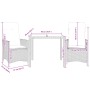 Garden chairs and table 3 pieces synthetic rattan beige cushion by vidaXL, Garden sets - Ref: Foro24-3276799, Price: 325,45 €...