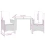 Gartenstühle und Tisch 3 Stück synthetisches Rattan beige Kissen von vidaXL, Gartensets - Ref: Foro24-3276799, Preis: 339,02 ...