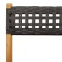 Garten-Essgruppe 5-teilig PE-Rattan Massivholz schwarz von vidaXL, Gartensets - Ref: Foro24-3281778, Preis: 262,52 €, Rabatt: %