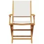 3-teiliges Bistro-Set aus cremeweißem Stoff und Massivholz von vidaXL, Gartensets - Ref: Foro24-3281880, Preis: 180,74 €, Rab...