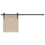Mini-Schiebetüren-Set aus schwarzem Karbonstahl, 122 cm von vidaXL, DIY-Zubehör - Ref: Foro24-352306, Preis: 25,80 €, Rabatt: %