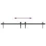Mini-Schiebetüren-Set aus schwarzem Karbonstahl, 122 cm von vidaXL, DIY-Zubehör - Ref: Foro24-352306, Preis: 25,80 €, Rabatt: %
