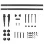 Black carbon steel mini sliding closet door kit 122 cm by vidaXL, DIY accessories - Ref: Foro24-352306, Price: 25,80 €, Disco...