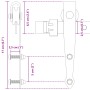Mini-Schiebetüren-Set aus schwarzem Karbonstahl, 122 cm von vidaXL, DIY-Zubehör - Ref: Foro24-352306, Preis: 26,21 €, Rabatt: %