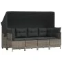 Garden sofa set with cushions 5 pieces gray synthetic rattan by vidaXL, Garden sets - Ref: Foro24-3261529, Price: 401,73 €, D...