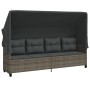 Garden sofa set with cushions 5 pieces gray synthetic rattan by vidaXL, Garden sets - Ref: Foro24-3261529, Price: 363,93 €, D...