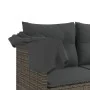 Garden sofa set with cushions 5 pieces gray synthetic rattan by vidaXL, Garden sets - Ref: Foro24-3261529, Price: 401,73 €, D...
