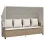 Garden sofa set with cushions 5 pieces beige synthetic rattan by vidaXL, Garden sets - Ref: Foro24-3261555, Price: 463,82 €, ...