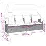Garden sofa set with cushions 5 pieces beige synthetic rattan by vidaXL, Garden sets - Ref: Foro24-3261555, Price: 463,82 €, ...