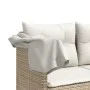 Garden sofa set with cushions 5 pieces beige synthetic rattan by vidaXL, Garden sets - Ref: Foro24-3261543, Price: 380,73 €, ...