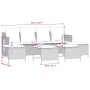 Garden sofa set with cushions 5 pieces beige synthetic rattan by vidaXL, Garden sets - Ref: Foro24-3261560, Price: 350,89 €, ...