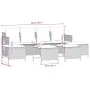 Garden sofa set with cushions 5 pieces beige synthetic rattan by vidaXL, Garden sets - Ref: Foro24-3261560, Price: 345,32 €, ...