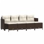 5-piece garden dining set and brown synthetic rattan cushions by vidaXL, Garden sets - Ref: Foro24-3261534, Price: 336,73 €, ...