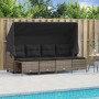 Garden sofa set with cushions 5 pieces gray synthetic rattan by vidaXL, Garden sets - Ref: Foro24-3261541, Price: 357,78 €, D...
