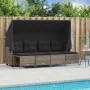 Garden sofa set with cushions 5 pieces gray synthetic rattan by vidaXL, Garden sets - Ref: Foro24-3261541, Price: 378,89 €, D...